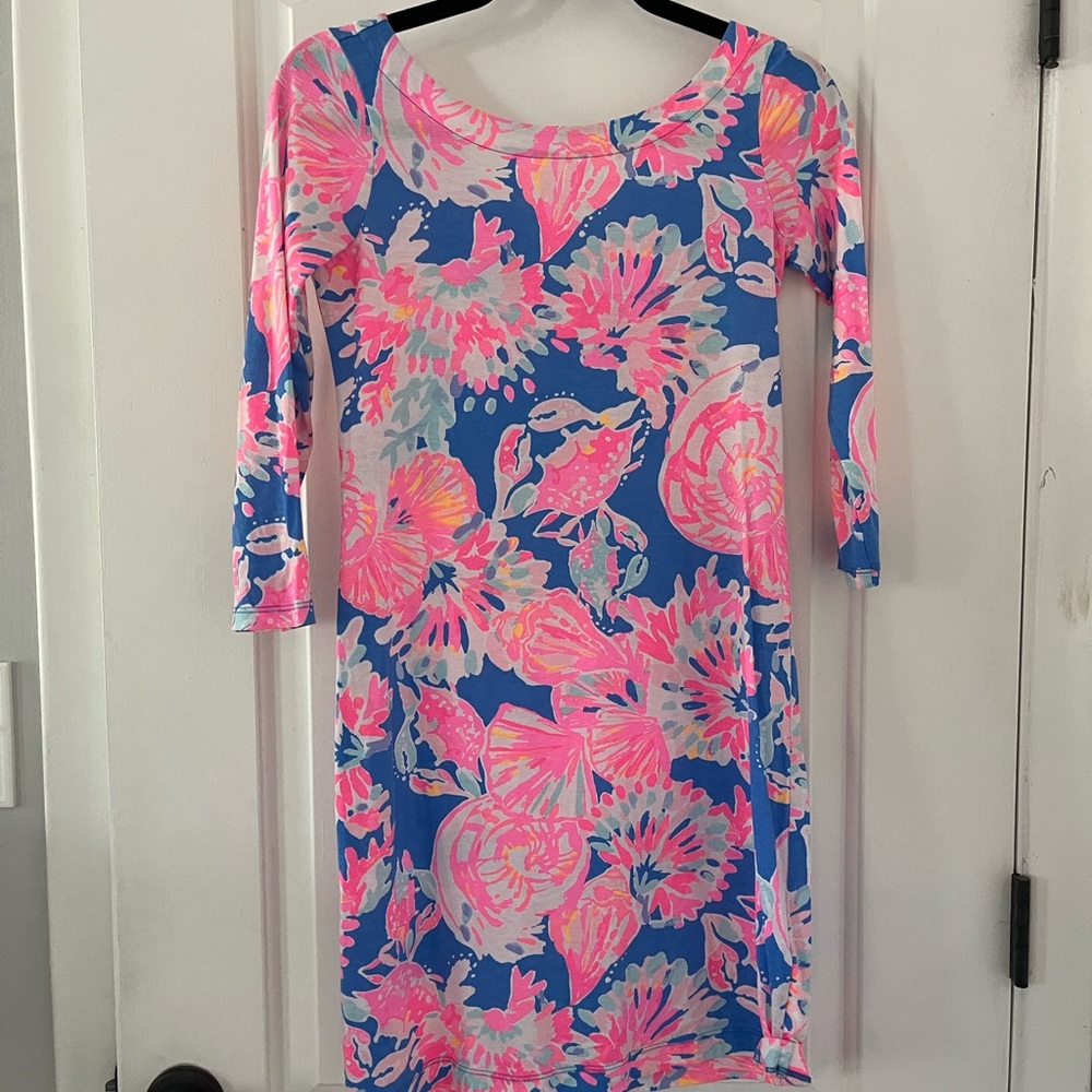 Lilly Pulitzer Vibrant Floral Long Sleeve Dress